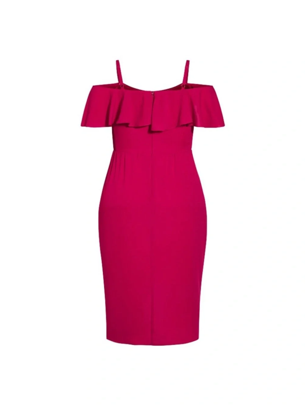 City Chic Flirtation Drape Midi Dress - Picture 4 of 4